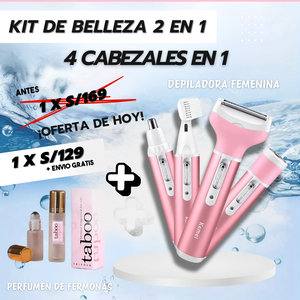 DEPILADORA FEMENINA 4 EN 1 + ENVIO GRATIS